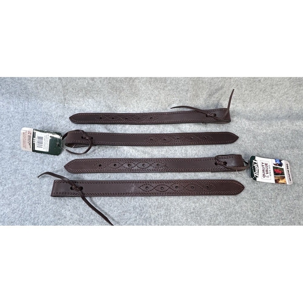 Dark Oil Pony Tough 1 Leather Flank Cinch Upper Lot 4 1.25in Wide 56-1530